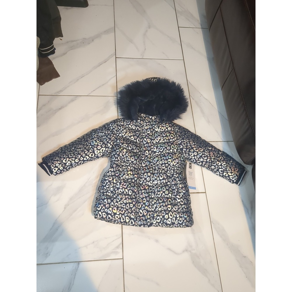 TODDLER Puffer JACKET WIND RESISTANT REM. Fur Hood MEMBER'S MARK Jacket 4T GIRLS